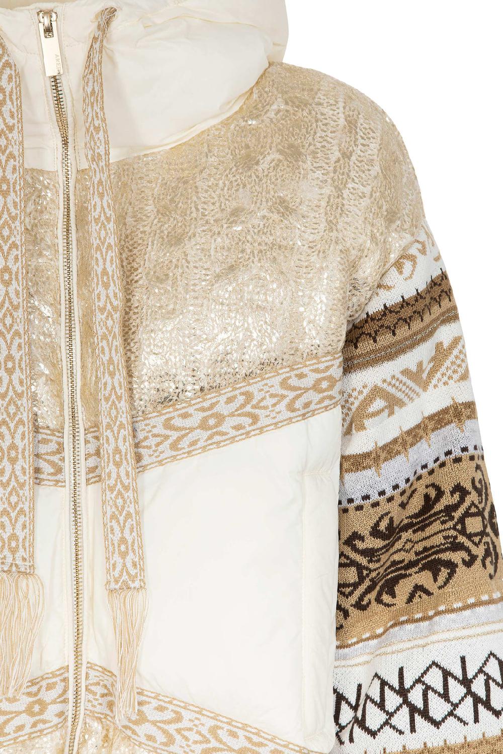 Akep PIUMINO AKEP CON INSERTI IN MAGLIA JACQUARD Fino Al -60%