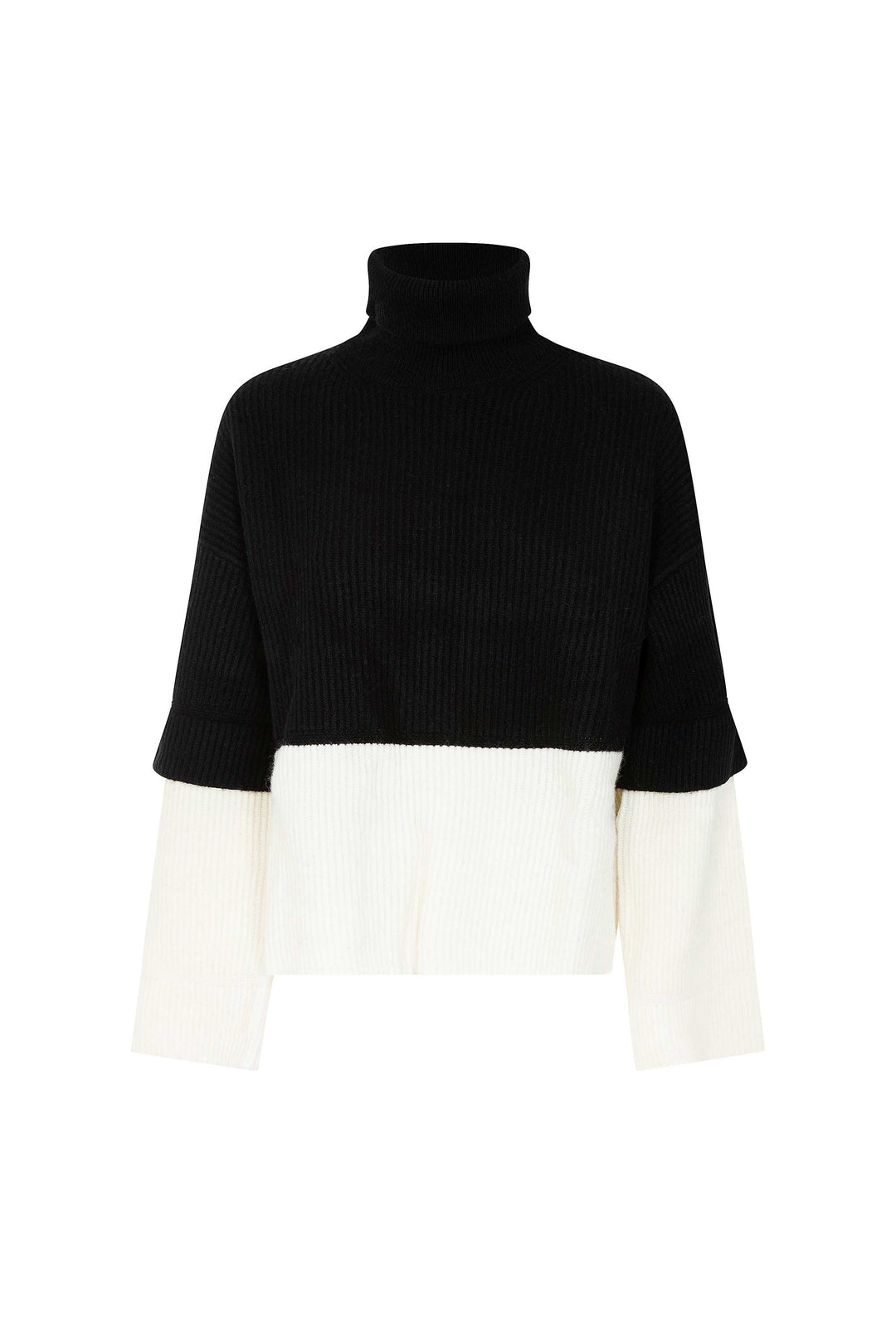Akep PULL AKEP CON MANICHE BICOLOR IN PURA LANA Shopping Online