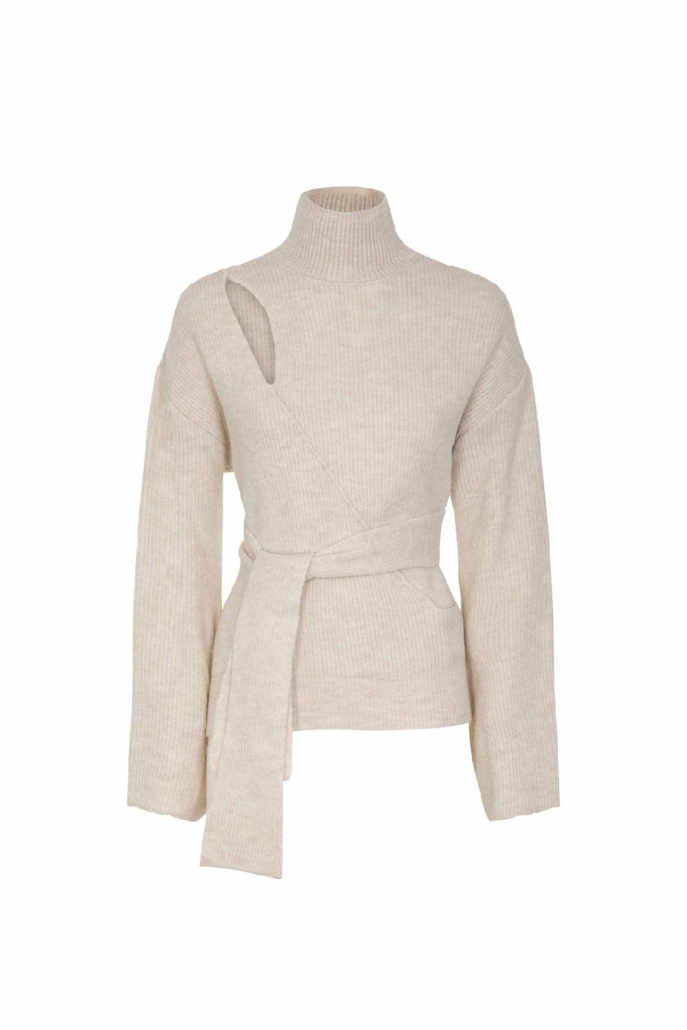 Akep PULLOVER AKEP A COLLO ALTO CON FUSCIACCA LATERALE Prezzo Ridotto