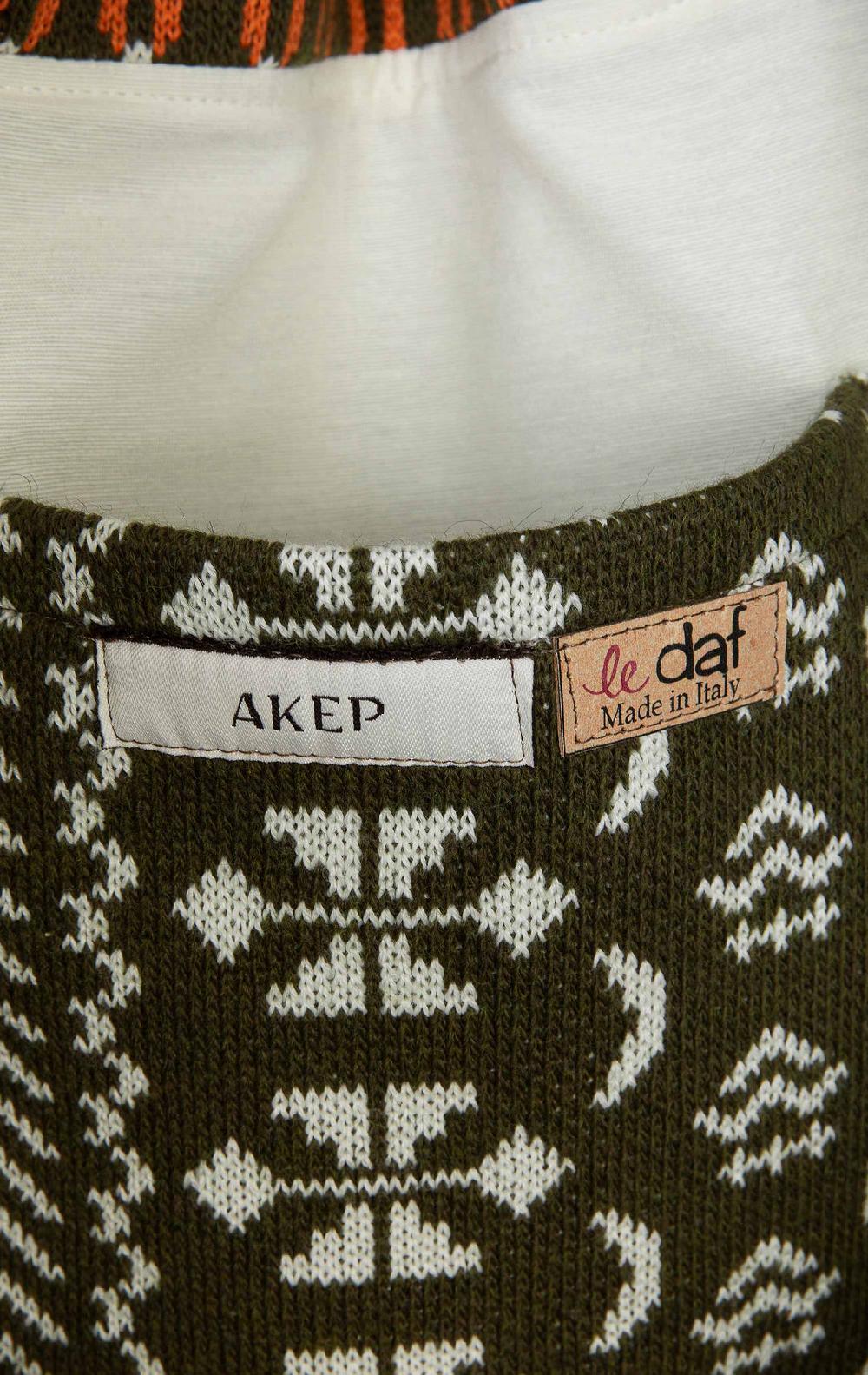 Akep SHOPPING BAG AKEP MISTO LANA JACQUARD MILITARY Hotsell