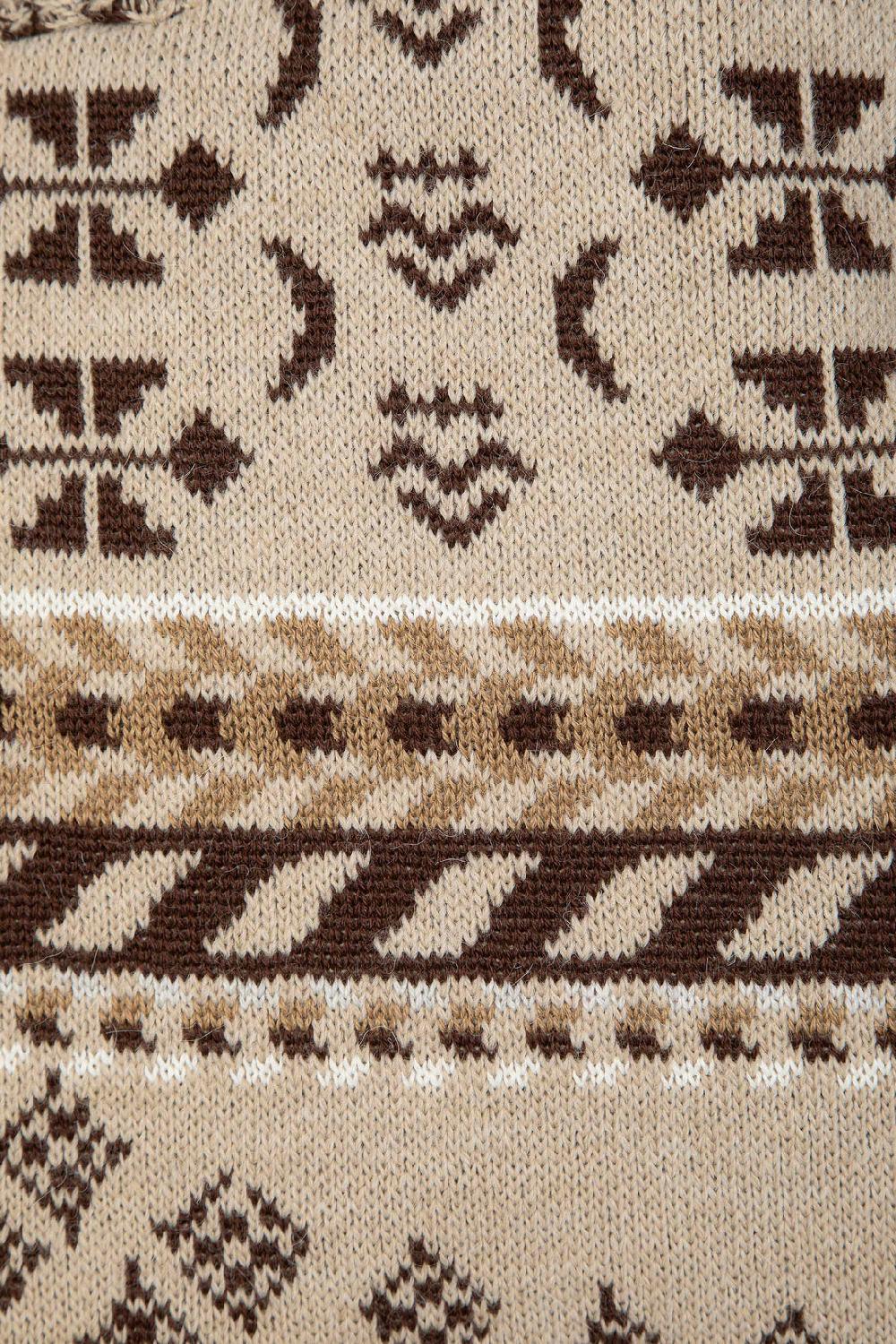 Akep SHOPPING BAG AKEP MISTO LANA JACQUARD SABBIA Vendita Calda