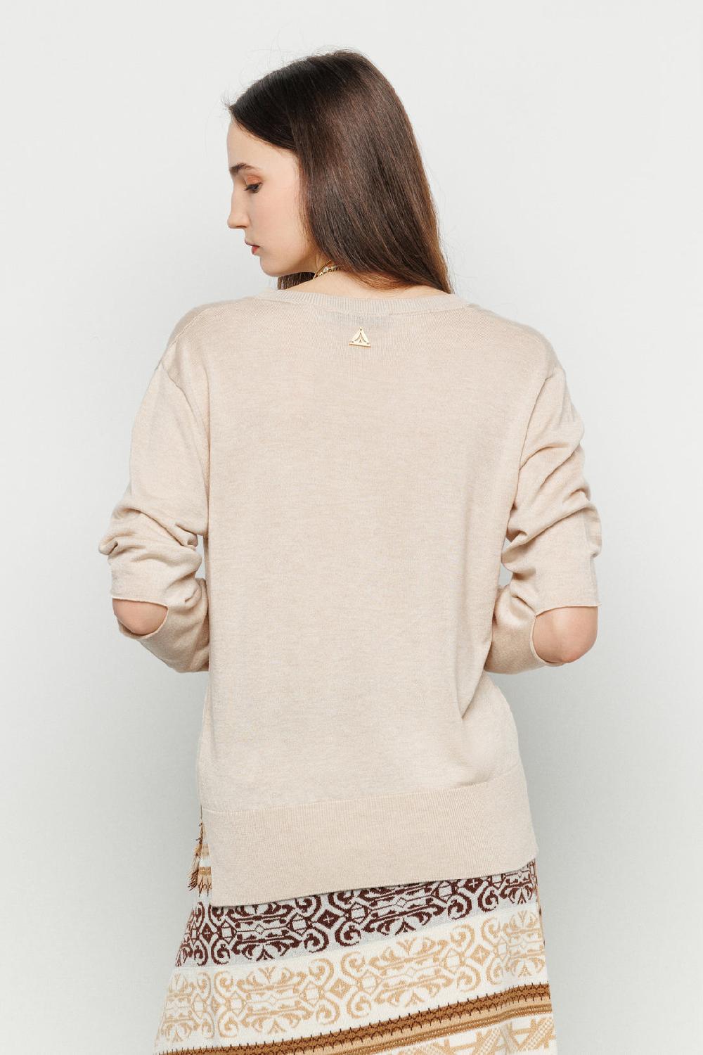 Akep MAGLIA CUT OUT AKEP CON SCOLLO A V Moda