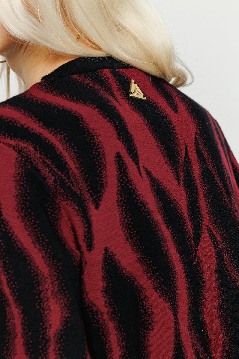 Akep MAGLIONE AKEP A GIROCOLLO JACQUARD ALL OVER ZEBRATO 2025