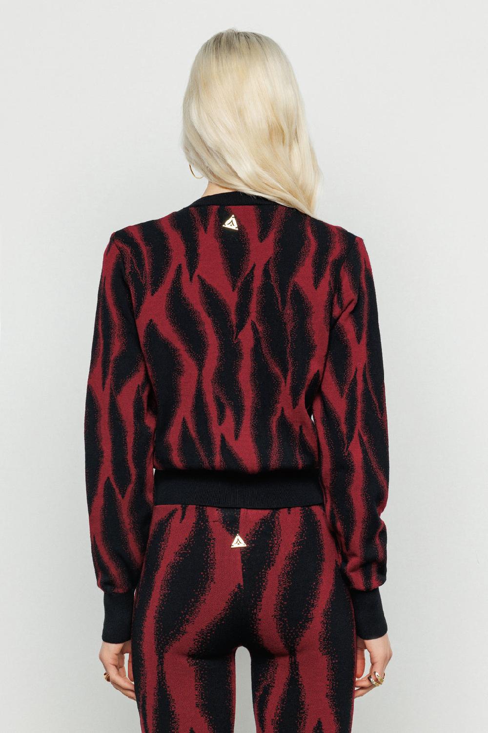 Akep MAGLIONE AKEP A GIROCOLLO JACQUARD ALL OVER ZEBRATO 2025