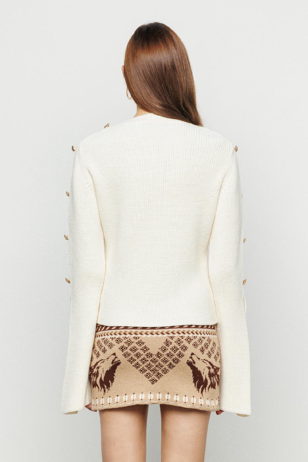 Akep MINIGONNA AKEP IN MAGLIA JACQUARD Negozi Online