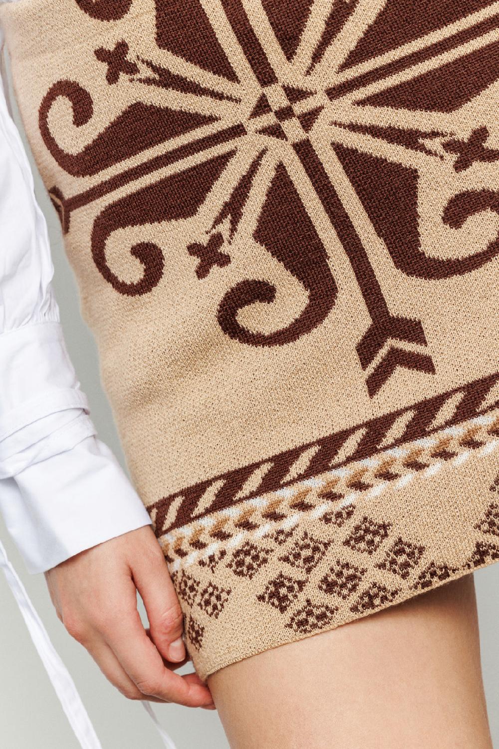 Akep MINIGONNA AKEP IN MAGLIA JACQUARD Negozi Online