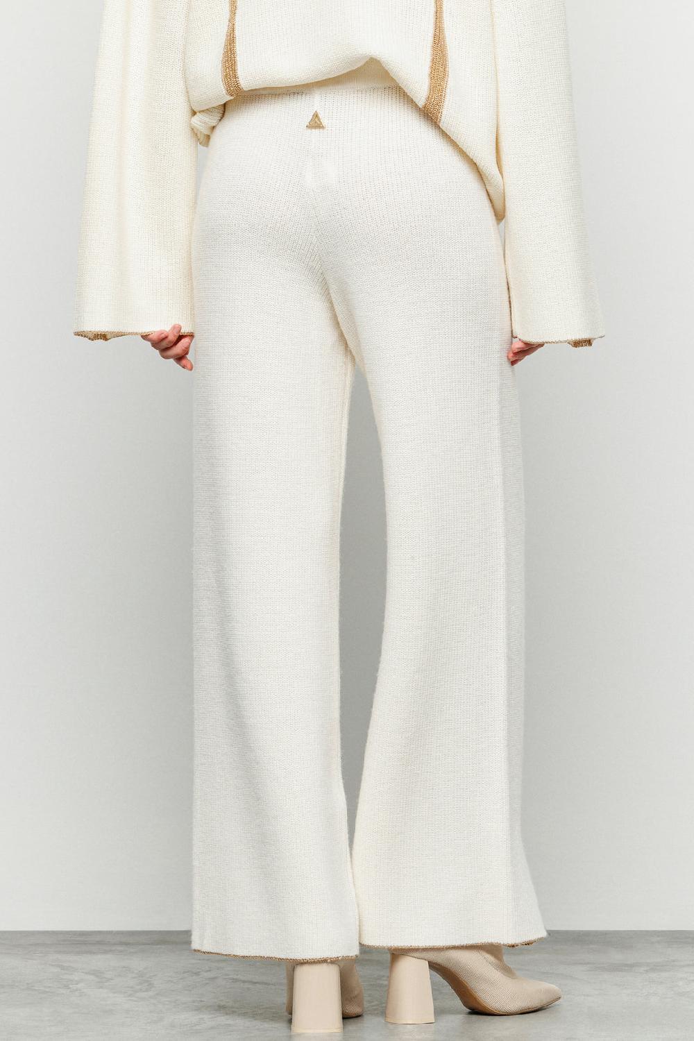 Akep PANTALONE AKEP A COSTE CON INTARSIO LUREX Consegna Veloce