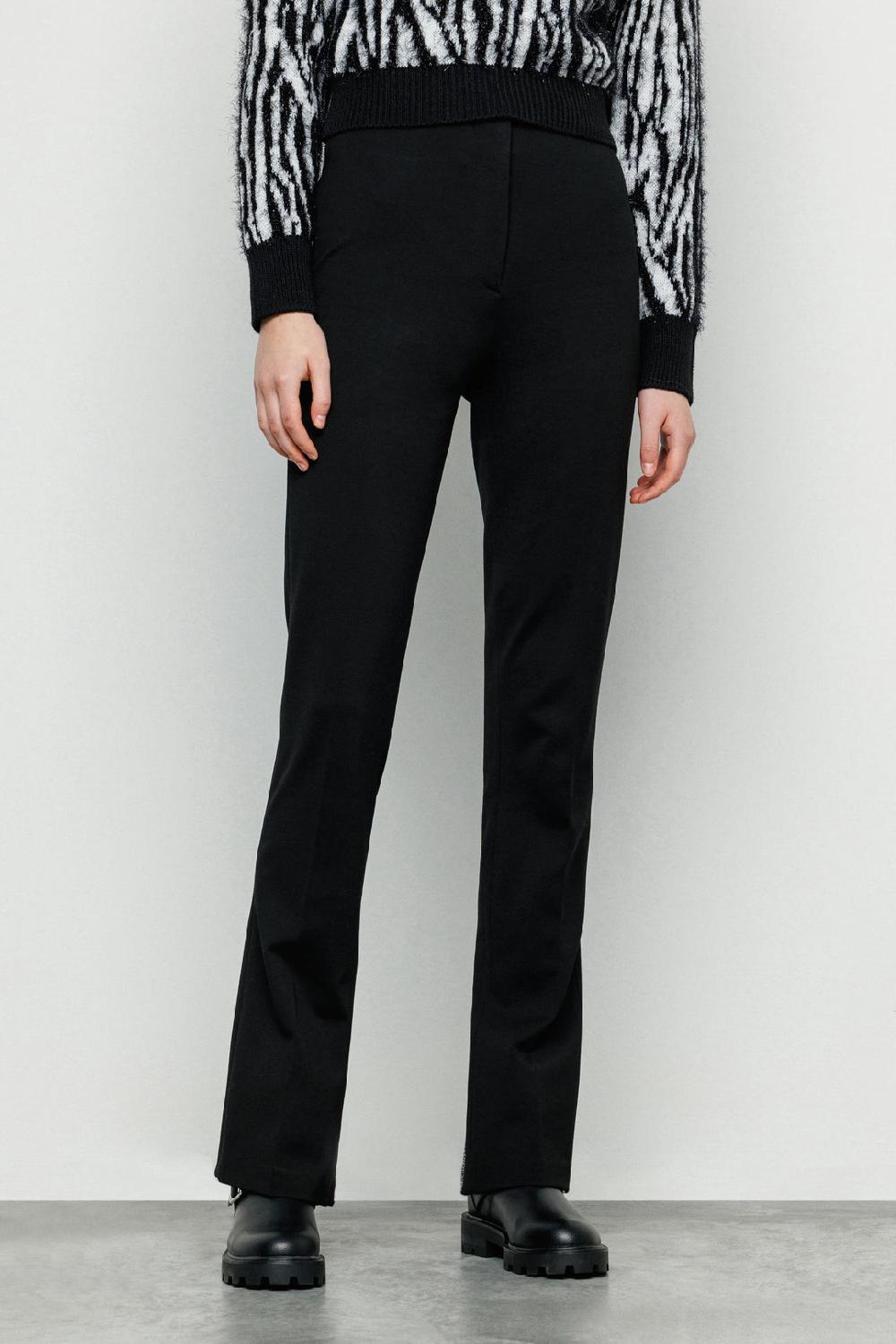 Akep PANTALONE AKEP CON SPACCHI SUL FONDO IN JACQUARD Sottocosto