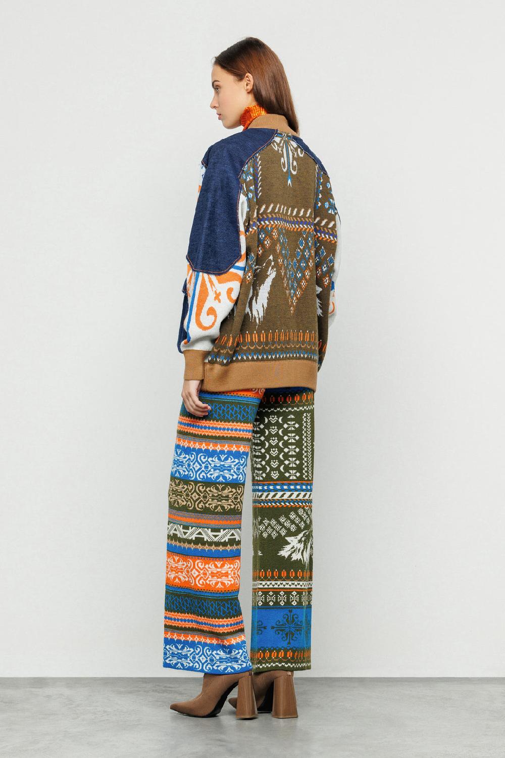 Akep PANTALONE AKEP IN MAGLIA JACQUARD Novità