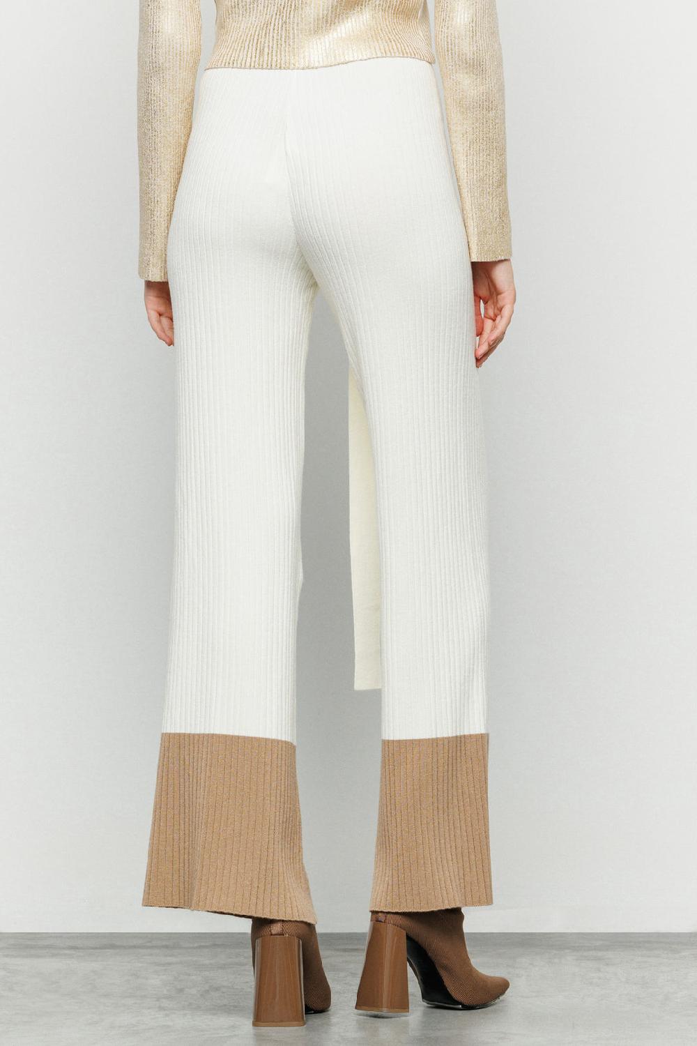 Akep PANTALONE BICOLOR AKEP CON CINTURA E RING LOGATO Sconto