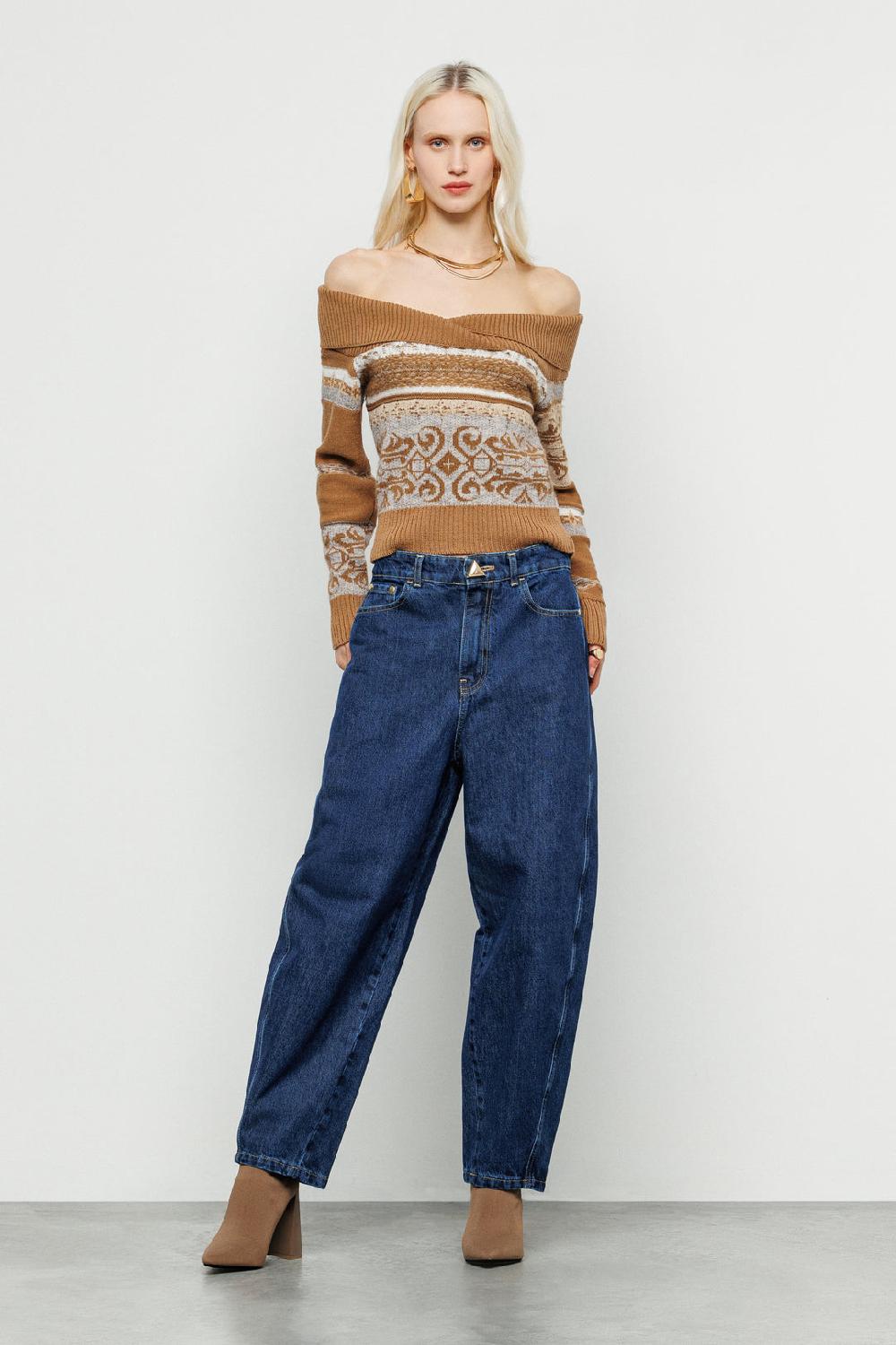 Akep PANTALONE DENIM AKEP CARROT FIT Economico